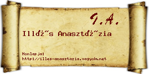 Illés Anasztázia névjegykártya